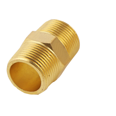Brass fitting  ข้อต่อทองเหลือง-ตรงเกลียวนอก/นอก